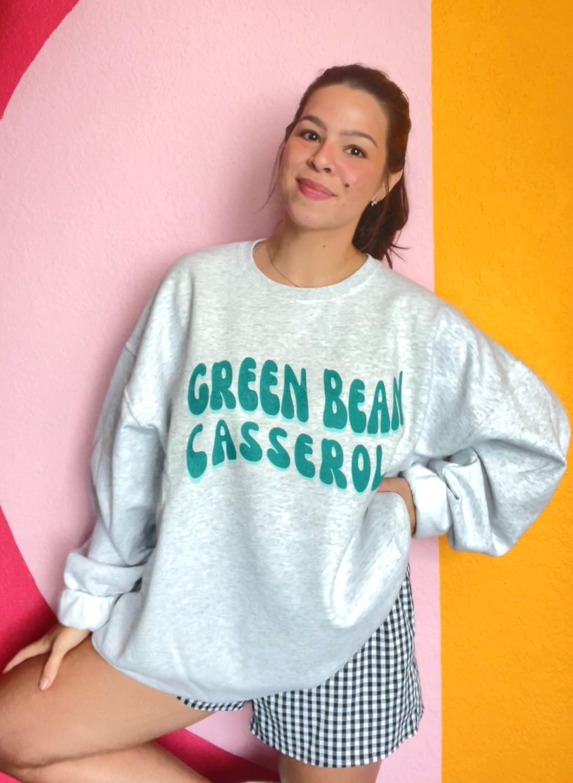 Green Bean Casserole Fleece Lined Pullover