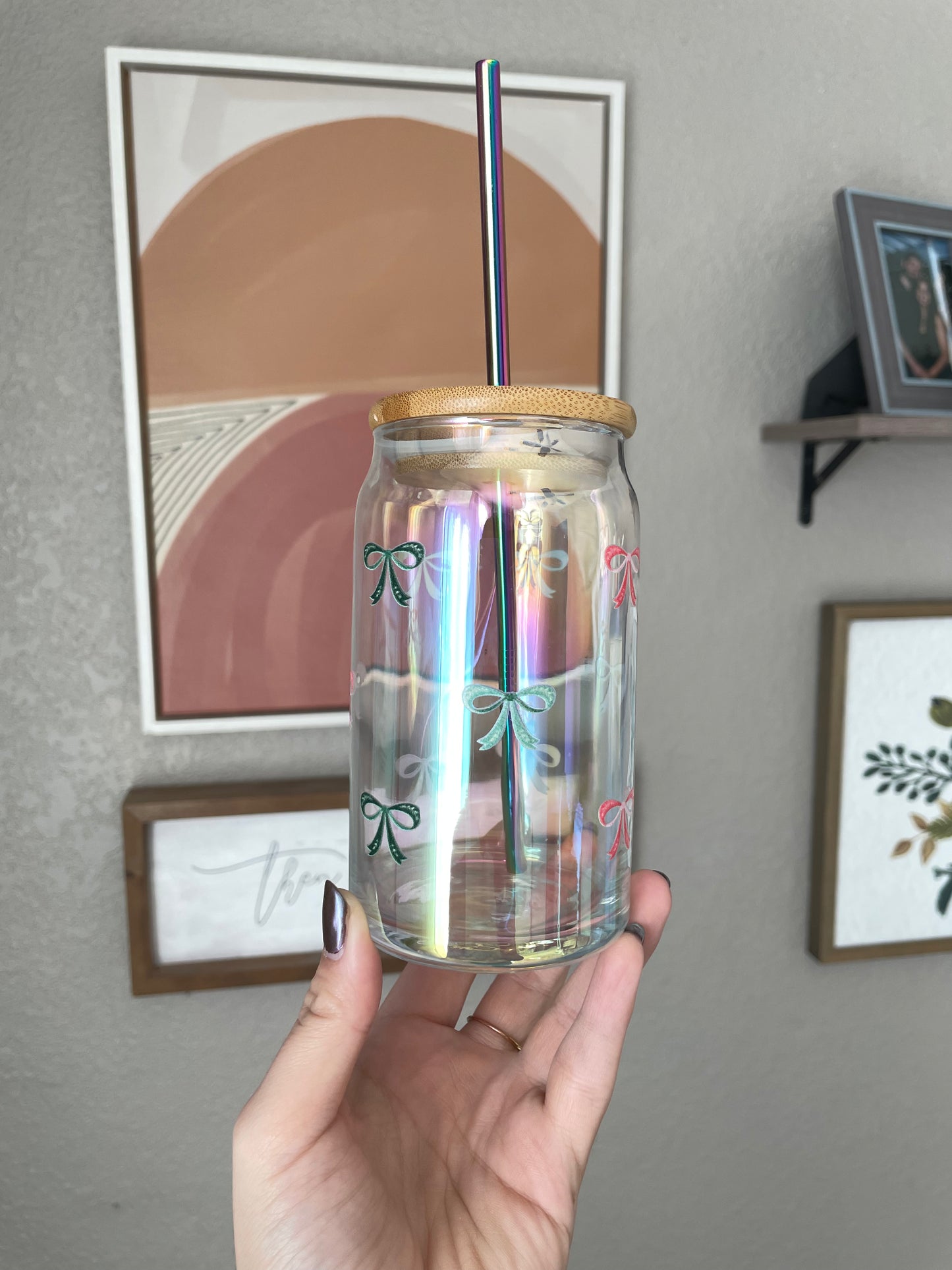 Perfect Bows Glass Cup