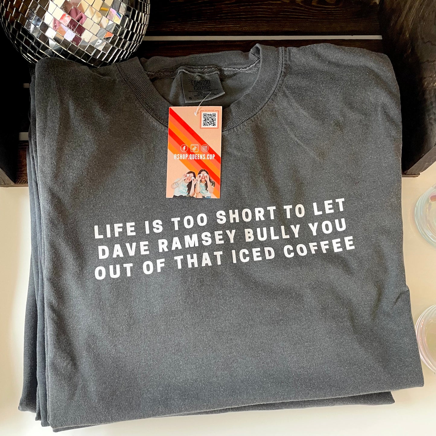 Dave Ramsey Comfort Color Tee (White Text)