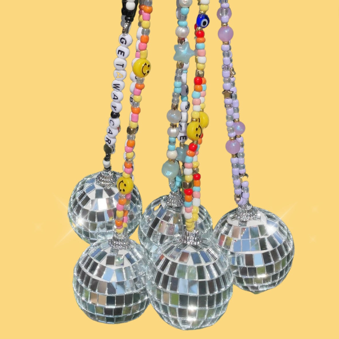 Discoball Car Charm Hang (Customizable)