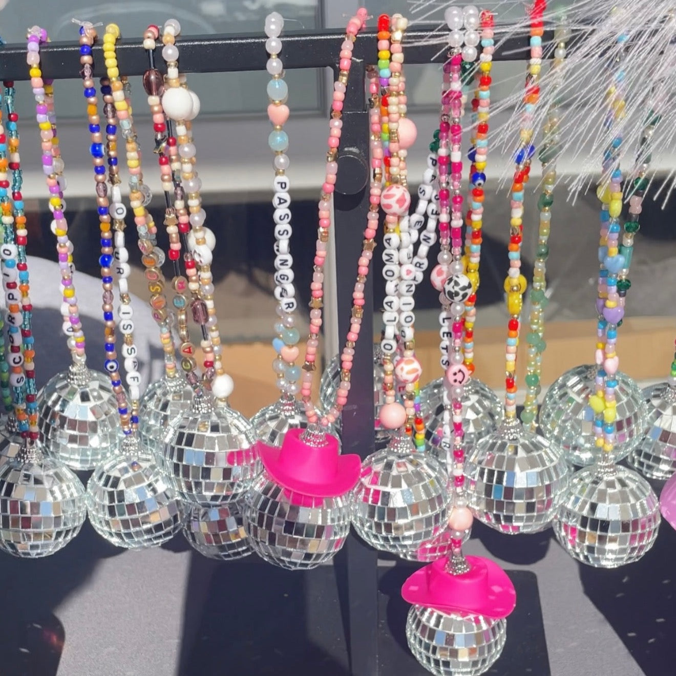 Discoball Car Charm Hang (Customizable)
