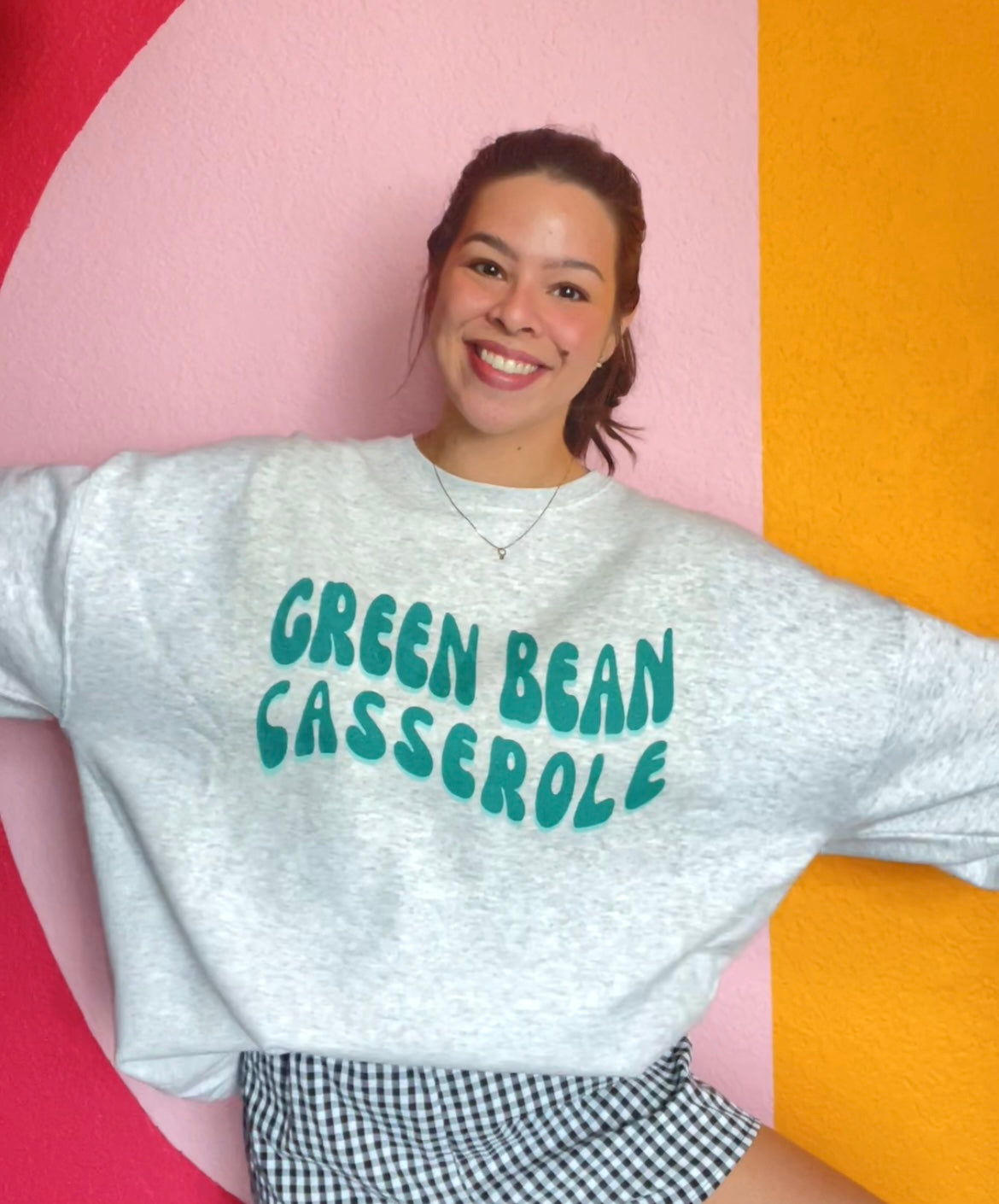 Green Bean Casserole Fleece Lined Pullover