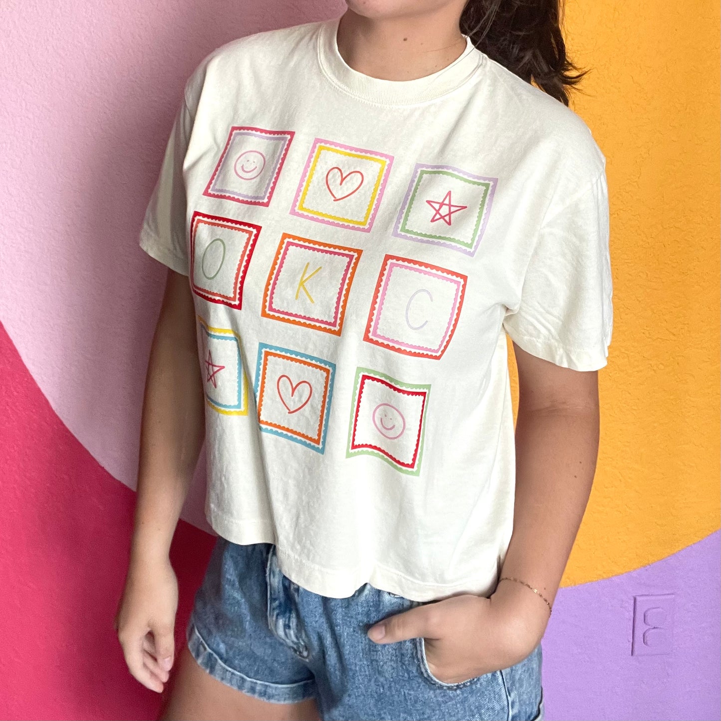 OKC Doodle Cropped Comfort Color
