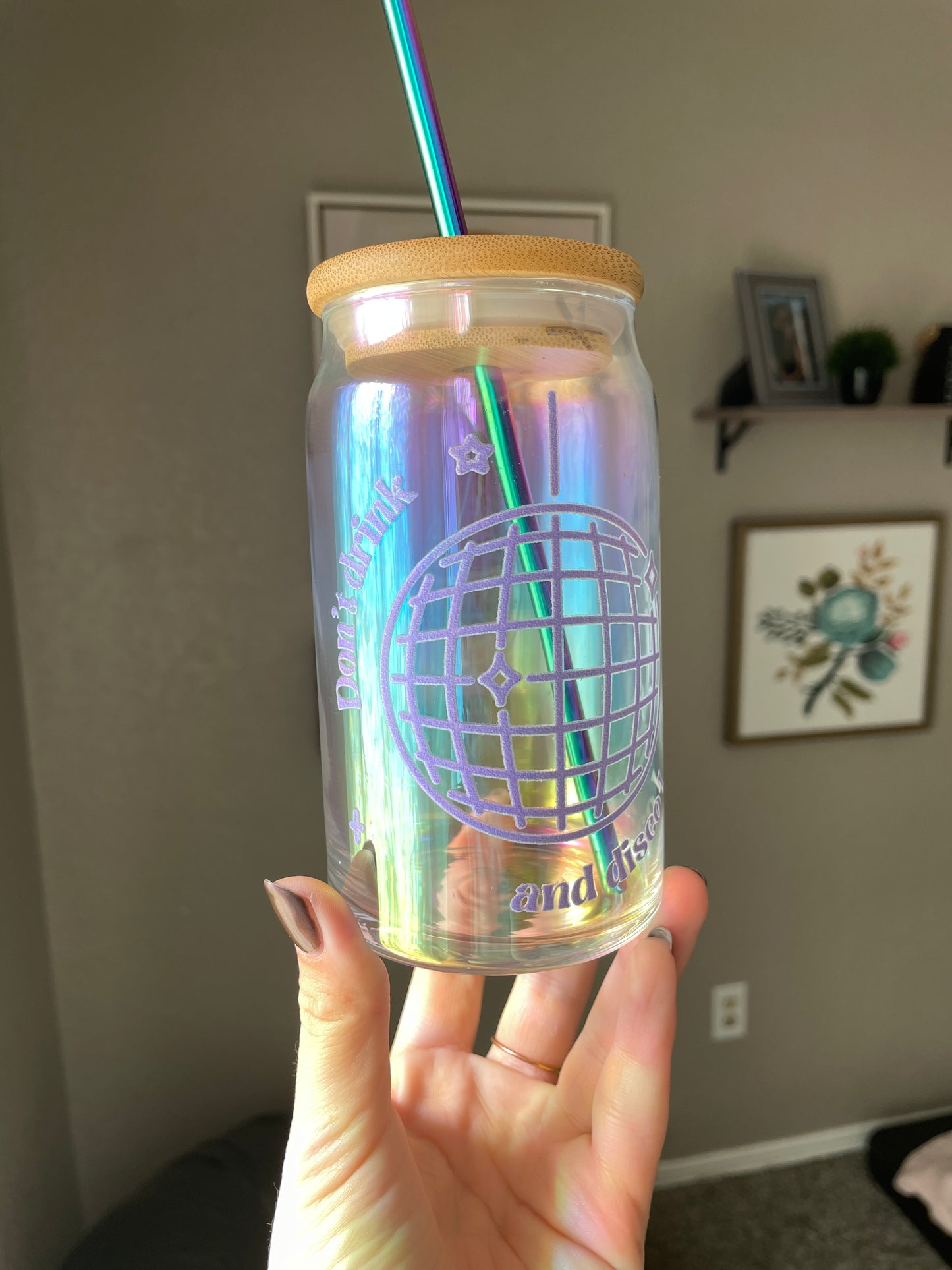 Don’t Drink & Disco Glass Cup