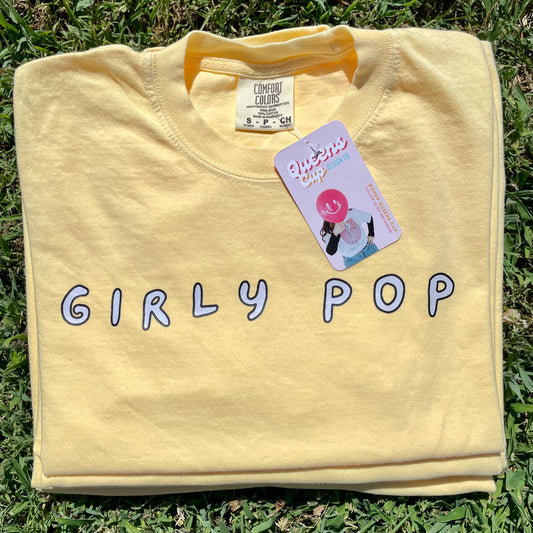 Girly Pop Cropped Comfort Color Tee