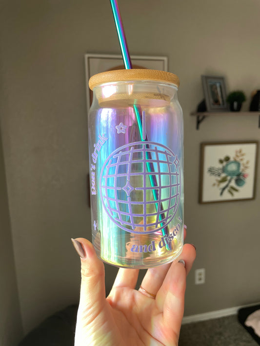 Don’t Drink & Disco Glass Cup