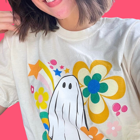 Retro Ghost Comfort Color Tee